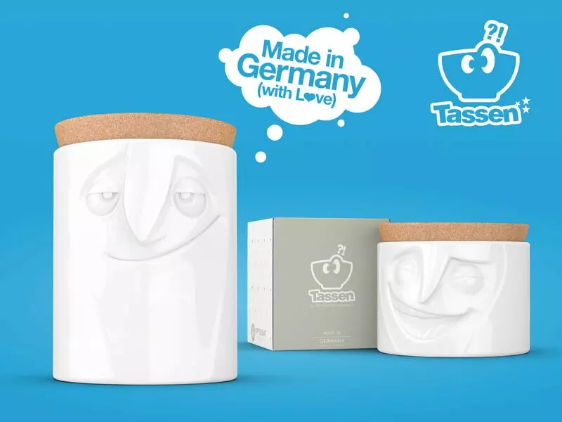 Tassen Humør Opbevaringskrukke 3 Tassen Humør Opbevaringskrukke