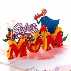 Pop Up-kort – Super Mom