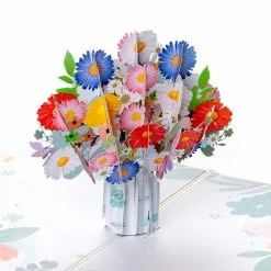 Pop Up-kort – Blomsterbuket