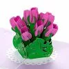 Pop Up-kort – Lilla Tulipaner