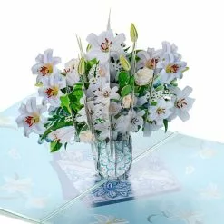 Pop Up-kort – Liljebuket