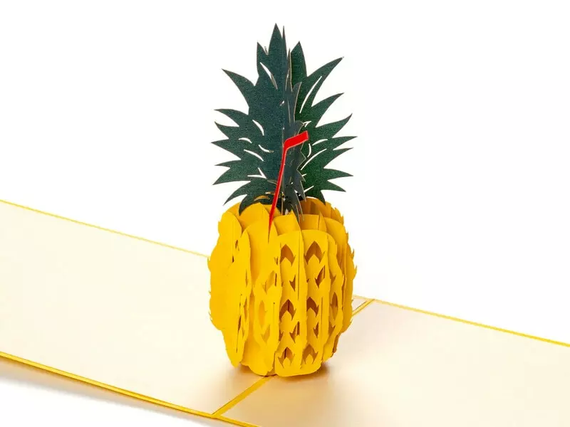 Pop Up-kort – Ananas 3 Pop Up-kort – Ananas