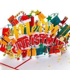 Pop Up-kort – Juekort Merry Christmas