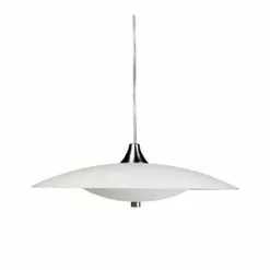 Halo Design – Baroni Pendel – Ø45 Cm – Alutop/Opalhvid